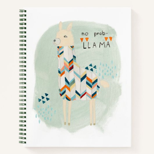 Llama Squad - Geen prob-lama Notitieboek (Voorkant)