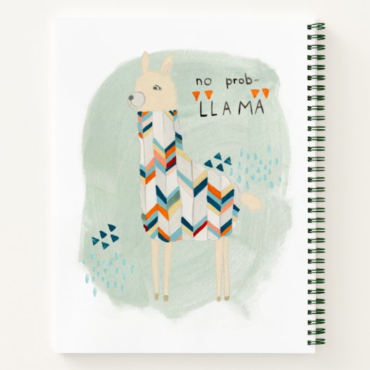 Llama Squad - Geen prob-lama Notitieboek (Achterkant)