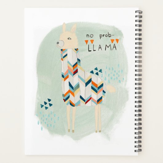 Llama Squad - Geen prob-lama Planner (Achterkant)