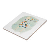 Llama Squad - Geen prob-lama Tegeltje (Zijkant)