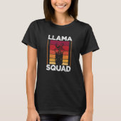 Llama Squad Retro Vintage T-shirt (Voorkant)