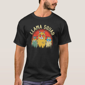 Llama Squad Zonnebril Cool Llama's Vintage Stijl T-shirt