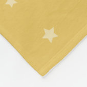 Llama Stars Personalized Yellow Fleece Blanket Deken (Hoek)