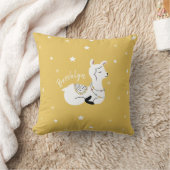 Llama Stars Yellow Girl Nursery Kussen (Deken)