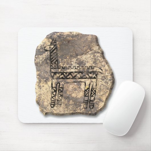 Llama-steen Muismat (Met muis)