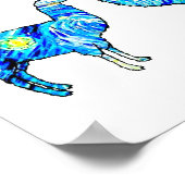 Llama Sterrennacht, Van Gogh, Poster (Hoek)