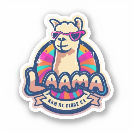 Llama Stickers Het perfecte cadeau voor Dierenvrie (Voorkant)