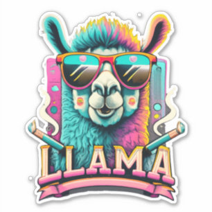Llama Stickers Uw dagelijkse dosis van schattighei