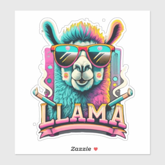 Llama Stickers Uw dagelijkse dosis van schattighei (Vel)