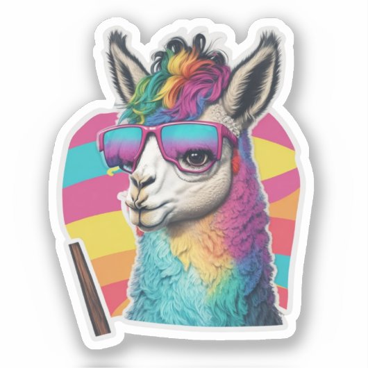 Llama Stickers Uw dagelijkse dosis van schattighei (Voorkant)