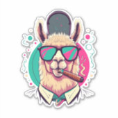 Llama Stickers Vonk vreugde in elk detail (Voorkant)