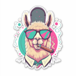 Llama Stickers Vonk vreugde in elk detail