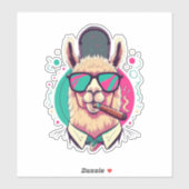 Llama Stickers Vonk vreugde in elk detail (Vel)