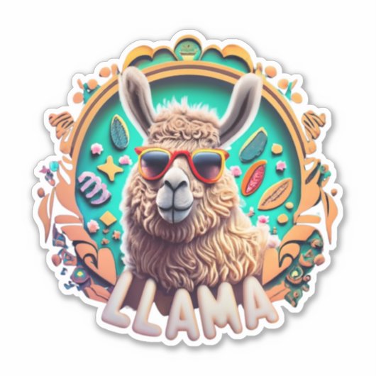 Llama Stickers voor elke gelegenheid Shop Nu (Voorkant)