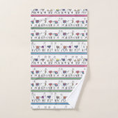 Llama Stripe Pattern Bad Handdoek (Handdoek)