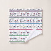 Llama Stripe Pattern Bad Handdoek (Wasdoekje)