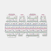 Llama Stripe Pattern Bedankdoosjes (Uitgevouwen)