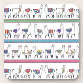 Llama Stripe Pattern Bier Onderzetter (Voorkant)