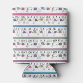 Llama Stripe Pattern Blikjeskoeler (Achterkant)