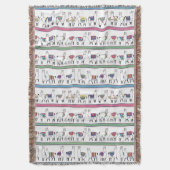 Llama Stripe Pattern Deken (Voorkant Verticaal)