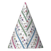 Llama Stripe Pattern Feesthoedjes (Achterkant)
