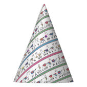 Llama Stripe Pattern Feesthoedjes (Links)