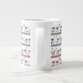 Llama Stripe Pattern Grote Koffiekop (Achterkant)