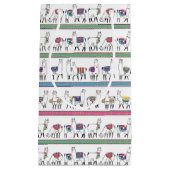 Llama Stripe Pattern Klein Cadeauzakje (Voorkant)