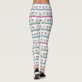 Llama Stripe Pattern Leggings (Achterkant)