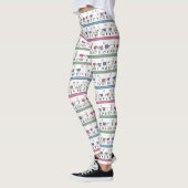 Llama Stripe Pattern Leggings (Links)
