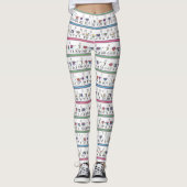 Llama Stripe Pattern Leggings (Voorkant)