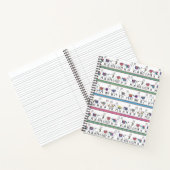 Llama Stripe Pattern Notitieboek (Binnen)