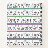 Llama Stripe Pattern Notitieboek (Achterkant)