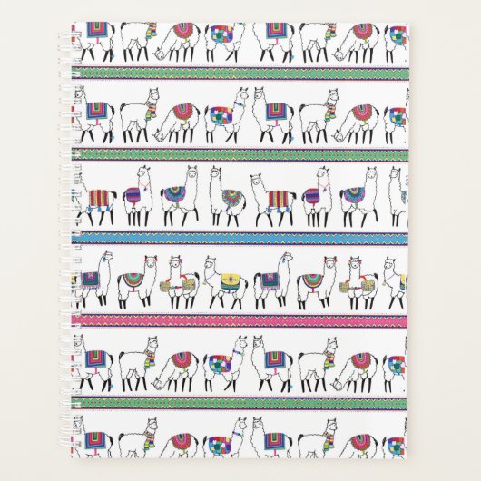 Llama Stripe Pattern Planner (Voorkant)