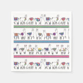 Llama Stripe Pattern Servet (Voorkant)