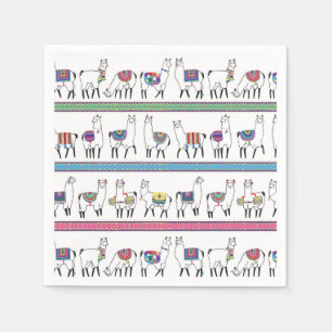 Llama Stripe Pattern Servet