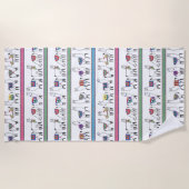 Llama Stripe Pattern Strandlaken (Voorkant)