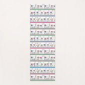 Llama Stripe Pattern Yogamat (Voorkant)