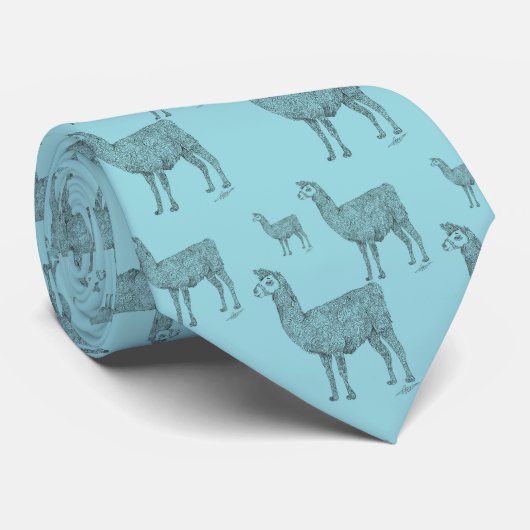 Llama Stropdas (Opgerold)