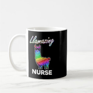 Llama T Shirt Llamazing Nurse Medical Rainbow Cool Koffiemok