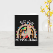 Llama testdag mei 2024 Geen Prob-llama Llama Teach Kaart (Gele Bloem)
