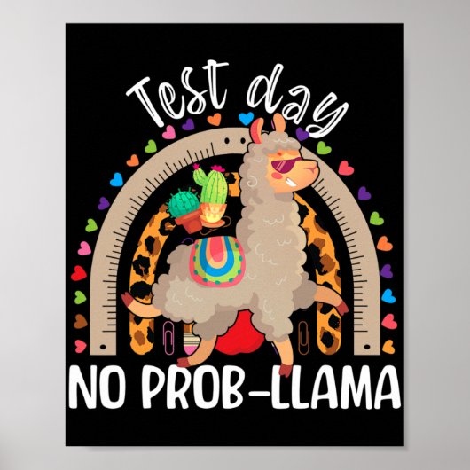 Llama testdag mei 2024 Geen Prob-llama Llama Teach Poster (Voorkant)