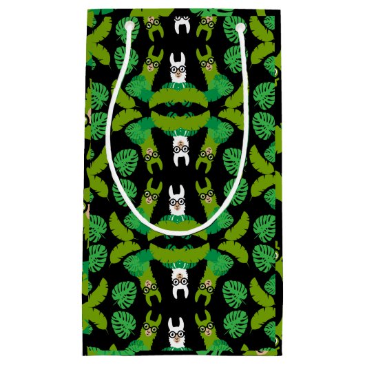 Llama thema afdrukken klein cadeauzakje (Voorkant)