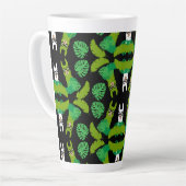 Llama thema afdrukken latte mok (Linkerhoek)