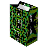 Llama thema afdrukken medium cadeauzakje (Achterkant Gekanteld)