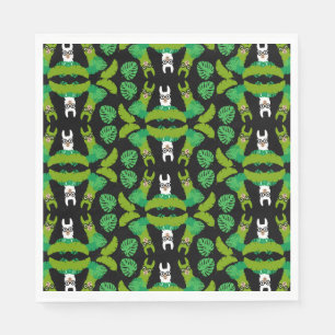 Llama thema afdrukken servet