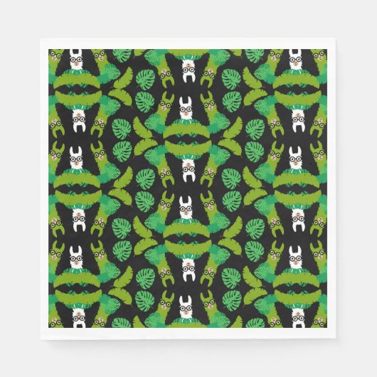 Llama thema afdrukken servet (Voorkant)