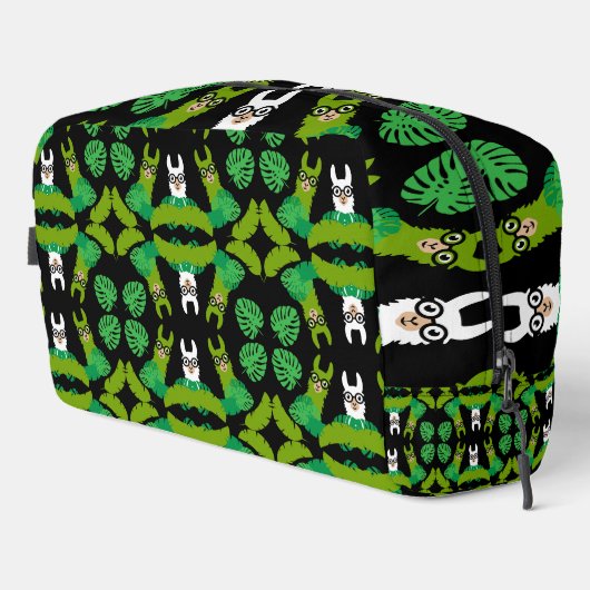 Llama thema afdrukken toilettasje (Rechterhoek)