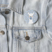Llama-thema Baby Shower Ronde Button 5,7 Cm (In situ)