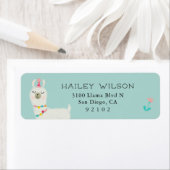 Llama Thema Party Retouradres Etiket (Insitu)